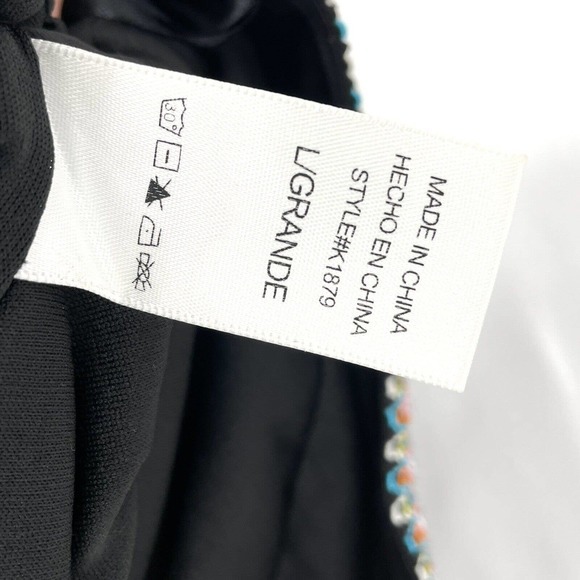 Wow Couture Sweetheart Neckline‎ Multicolor Top Black Shorts Romper Size Large - Picture 7 of 7